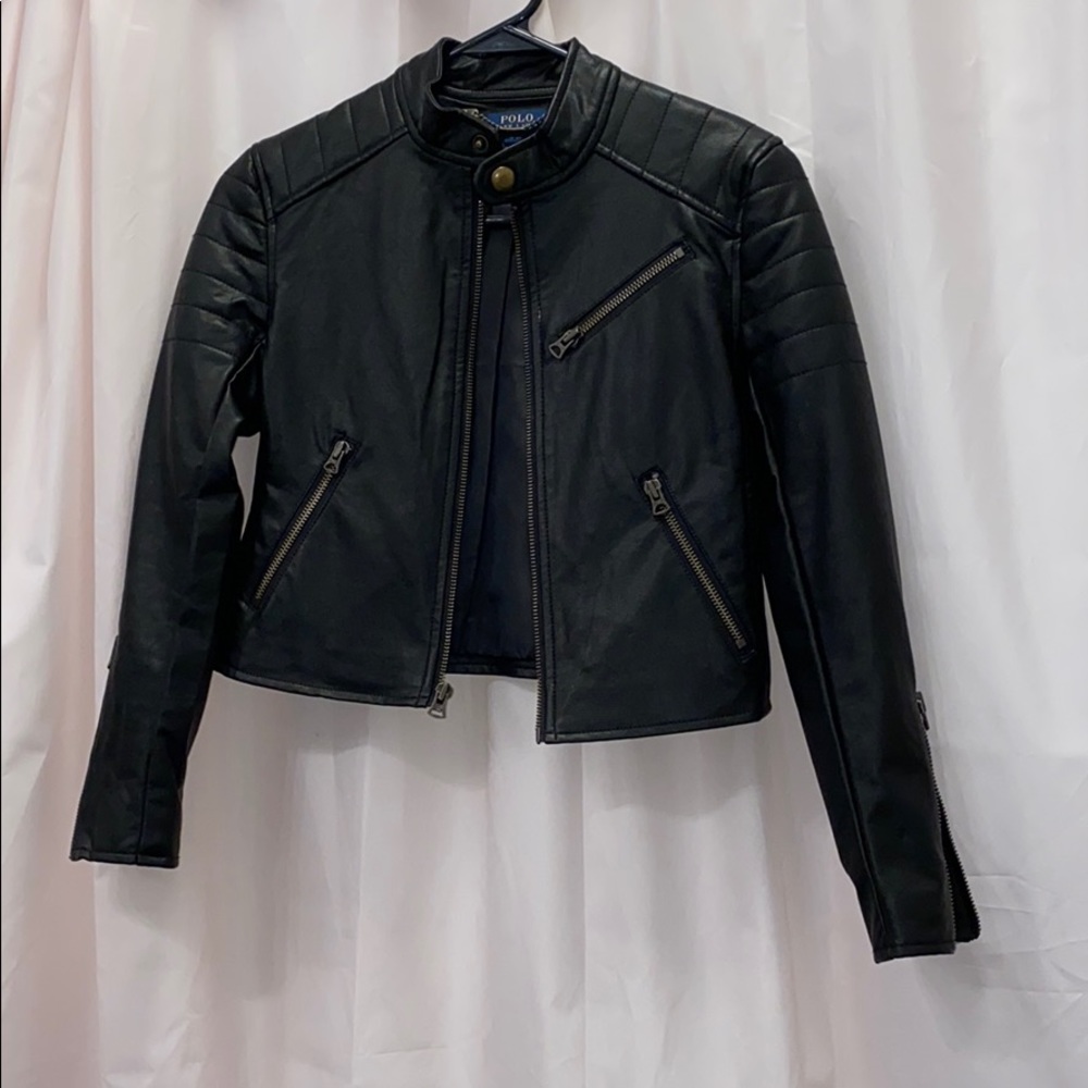 Polo Kids Leather Jacket NEVER WORN